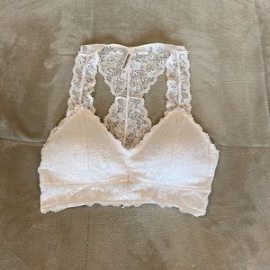 EUC White bralette- small